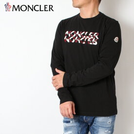 24SS新作モンクレール MONCLER メンズ 反転Wロゴ 長袖Tシャツ【ブラック】8D00009 8390T 999/【2024SS】m-tops