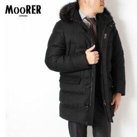 ムーレー MooRER BARBIERI LL ロロピアーナウールカシミヤ N-3Bダウンコート【NERO】BARBIERI-LL NERO/【2023-24AW】m-outer