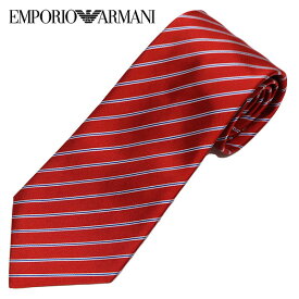 【大特価 スペシャルプライス】エンポリオアルマーニ EMPORIO ARMANI ネクタイ necktie EA ストライプ 【RED】340282 2R634 00074/necktie