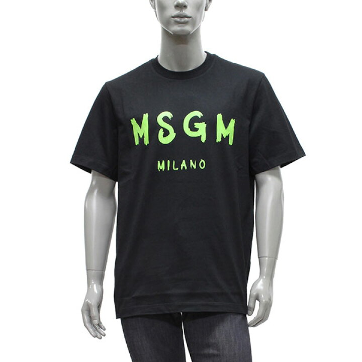 楽天市場】エムエスジーエム MSGM 手書きタイプロゴ Tシャツ【ブラック 