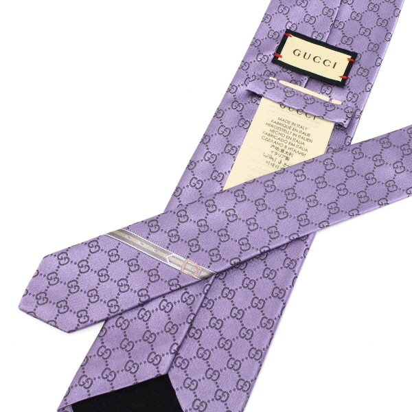 グッチ GUCCI FEDRA ネクタイ necktie【パープル】456520 4B002 5361/necktie | drawers（ドロワーズ）