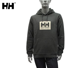 ヘリーハンセン HELLY HANSEN HH BOX HOODIE プルオーバーパーカー HH BOXロゴ【482 Beluga】53289 482/m-tops