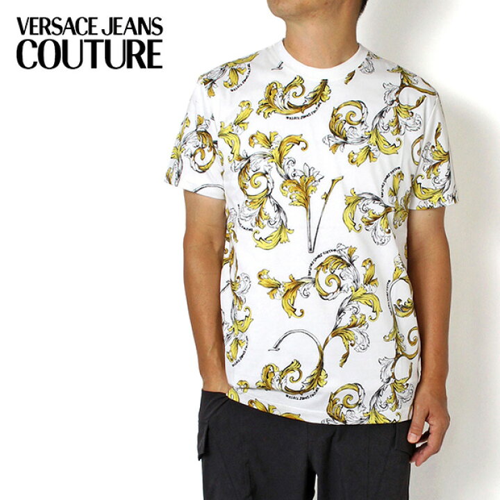 楽天市場】【ポイント祭】ヴェルサーチ VERSACE SLIM FIT バロック柄 T 