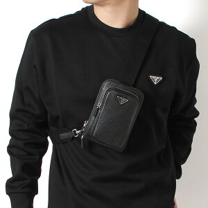 25AW���f���v���_ PRADA �����Y ���U�[ �~�j�V�����_�[�o�b�O �X�}�[�g�t�H���P�[�X�yNERO�z2ZH195 2BBE F0002/�y2025-26AW�zm-bag