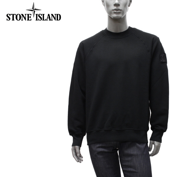 ストーンアイランド STONE ISLAND<br> シャドウプロジェクト BLACKラベル スウェット<br>60619  V0029 BLACK m-tops