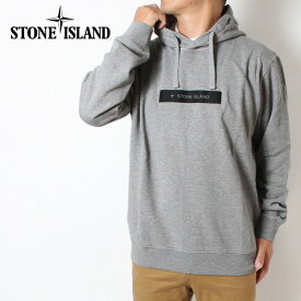 ストーンアイランド STONE ISLAND マイクロロゴ プルオーバーパーカー【V0M64 GREY MELANGE】65585 V0M64 GREY MELANGE/【2023SS】m-tops