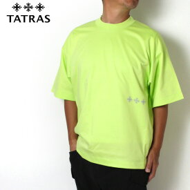 タトラス TATRAS メンズ DALAMIA スリークロスプリント Tシャツ【LIME】MTLA23S8005 LIME/【2023SS】m-tops