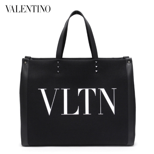 ファッションの ヴァレンティノ・ガラヴァーニ Valentino Garavani VLTNプリント キャンバス  トート【ブラック】2Y2B0A35PYY 0NI/【2023SS】m-bag｜drawers（ドロワーズ） -トートバッグ