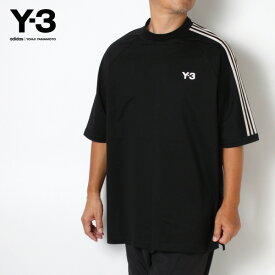 ワイスリー Y-3(adidas×Yohji Yamamoto) スリーストライプ Tシャツ【BLACK】H63065 BLACK/【2023SS】m-tops