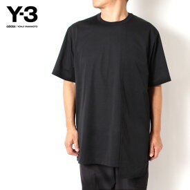 25SS新作モデルワイスリー Y-3(adidas×Yohji Yamamoto) 異素材切替 Tシャツ U PREM SS TEE【BLACK】JN4945 BLACK/【2025SS】m-tops