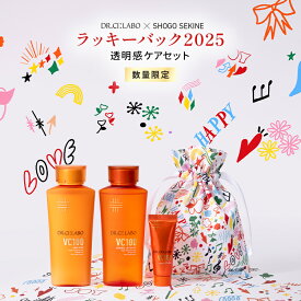 【公式】 ドクターシーラボ × SHOGO SEKINEラッキーバック 2025 (透明感ケアセット) 【 限定コラボ巾着付き】 ドクターシーラボ | クリスマスコフレ コフレ ホリデー 限定セット VC100 ビタミンC 化粧水 クレンジング 洗顔 シーラボ