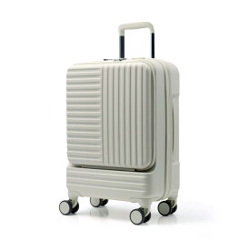 スーツケース ファスナータイプ フロントオープン　前開き ドリンクホルダー USBポート付き FO-0512 Sサイズ