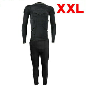 スノーボード プロテクター サッカー ゴール キーパー ウェア バイク インナー 上下セット 上半身 下半身 GK インナーシャツ 長袖 ロングパンツ 丸首 スポーツ GK ウエア メンズ バスケットボ