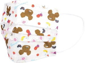 スケーター(Skater) 不織布 マスク 子供用 三層構造 くまのがっこう 10枚 MSKP3-A