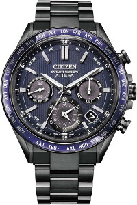 [CITIZEN] �r���v ATTESA (�d�g���v/�h��/�T�t�@�C�A�x�[��) CC4059-64L �����Y �N���m�O���t �����d�G�R�E�h���C�u GPS�q���d�g���v �T�t�@�C�A�K���X �`�^�� �r�W�l�X �A�i���O �u���b�N �p�[�v�� 