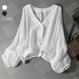 シアーシャツ レディース ブラウス 長袖 トップス 春 夏 シャツ 前開きシャツ シアー シアージャケット シースルーシャツ サマーアウター 大きいサイズ ゆったり UVカット 冷房対策 通勤 オフィス リゾート 20代 30代 40代 50代