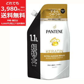 パンテーン エクストラ ダメージ リペア シャンプー つめかえ 1100ml 切れ毛 枝毛 ダメージ ケラチン つやつや PANTENE