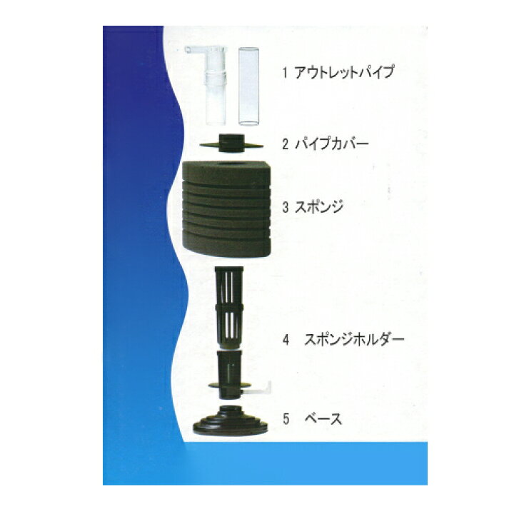 楽天市場】スポンジフィルター LS-60L 置型 【スポンジフィルター LS 