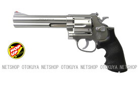 エアガン リボルバー S&W M686 .357マグナム 6インチ ステンレスタイプ (シルバー) (No.10)【クラウンモデル】【10才以上用】