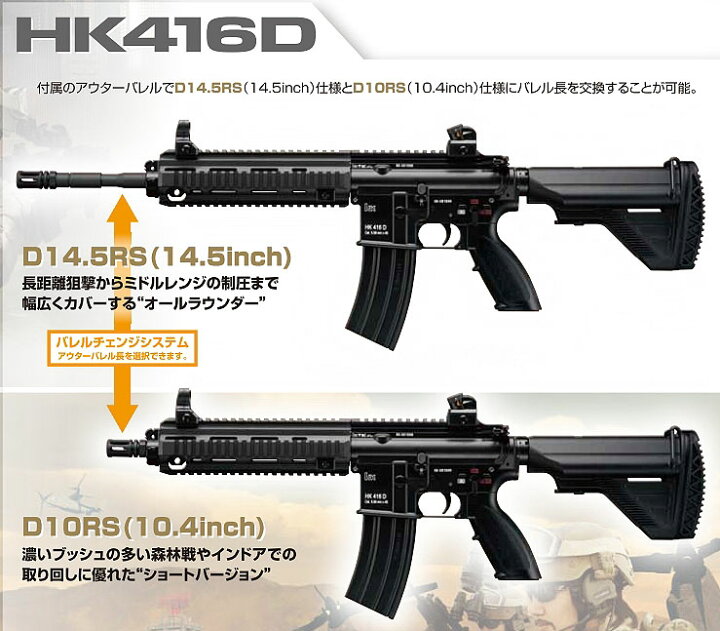 楽天市場】次世代電動ガン HK 416D【東京マルイ】【電動ガン】【18才 
