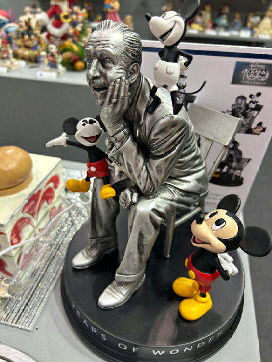 楽天市場】ミッキー とウォルトディズニー 100周年記念 フィギュア 