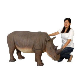 アニマルビッグフィギュアシリーズ【小型　サイ】（等身大フィギュア）