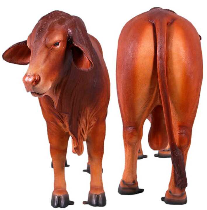 楽天市場 アニマルビッグフィギュアシリーズ ドラフトマスター 雄牛 等身大フィギュア ドリームフィギュア 楽天市場店