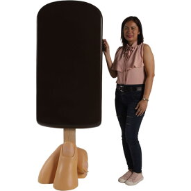 ビッグサイズ・チョコアイスクリーム（指で持つアイス）（等身大フィギュア/メニューボード）