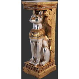 古代エジプト・神聖なネコ（猫）コラム【2体セット】　ビッグフィギュア（等身大フィギュア）　※大型商品のため別途送料がかかります。ご注文後にお知らせ致します。
