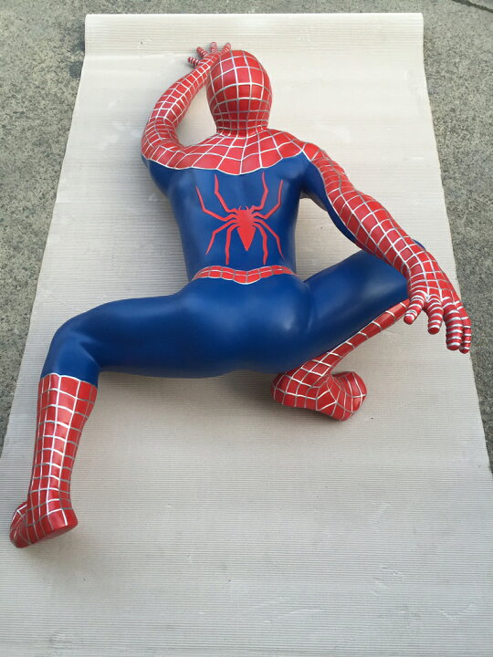 楽天市場】壁用 スパイダーマン フィギュア（クライム）ビッグ 等身大 