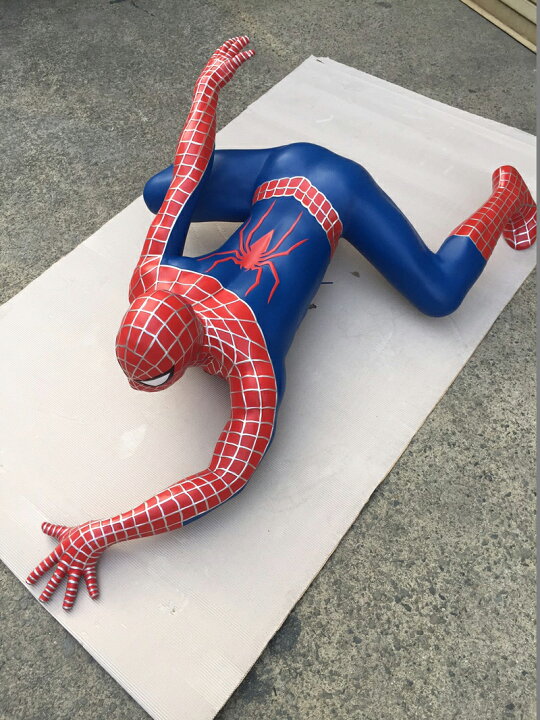 楽天市場】壁用 スパイダーマン フィギュア（クライム）ビッグ 等身大 