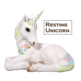 アニマルビッグフィギュアシリーズ【ユニコーン・子供　レインボー 　シッティング】（等身大フィギュア）