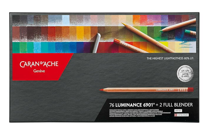 楽天市場】カランダッシュ ルミナンス 色鉛筆 紙箱 76色セット CdA 