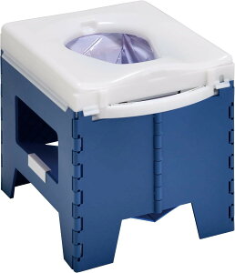 ラップポン PF-1 ポータブルトイレ 消耗品30回分付属 持ち運びトートバック付 1年保証 ブルー 防災 介護 携帯 緊急 避難所 簡易トイレ 繰返し使用可 キャンピングカー 車中泊 キャンプ 熱圧着