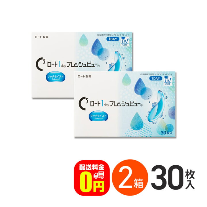 大勧め ロート ワンデーフレッシュビューリッチモイスト 30枚 4箱 送料無料 1day Rohto フレッシュビュー Globescoffers Com