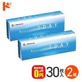 コンタクトレンズ ワンデー メニコンワンデー 30枚入 2箱セット 1日使い捨て コンタクト1day 【送料無料】