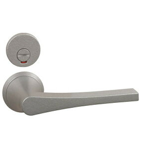 永大産業 スキスム レバーハンドル 25SM型 丸座タイプ 表示錠 ブラストシルバー TDB-CH25SM2