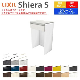 【7月はエントリーでP10倍】 カップボード 間口幅60cm リクシル シエラS ハイフロアキャビネット カウンター高さ99cm 奥行45cm キッチン収納 キッチンボード キッチンカウンター 食器棚 一人暮らし レンジ台 スリム ロータイプ ゴミ箱収納可 W600mm グループ2 ドリーム