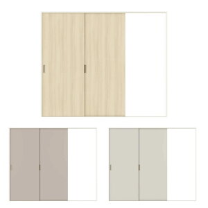 【オーダーサイズ 】室内引戸 Vレール方式 リクシル ラシッサD キナリモダン 片引戸2枚建 AKKD-LAA ノンケーシング枠 W1334〜2954mm×H628〜2425mm DIY ドリーム