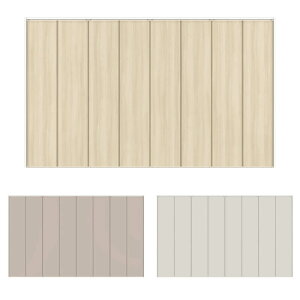 【オーダーサイズ 】クローゼット扉 ドア 8枚折れ戸 ラシッサD キナリモダン レールタイプ LAD ノンケーシング枠 W2747〜3648×H1545〜2023mm 特注折戸 交換 DIY ドリーム