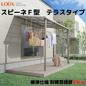 テラス屋根 スピーネ リクシル 1.0間 間口1820×出幅885mm テラスタイプ 屋根F型 耐積雪対応強度20cm 標準柱 リフォーム DIY ドリーム