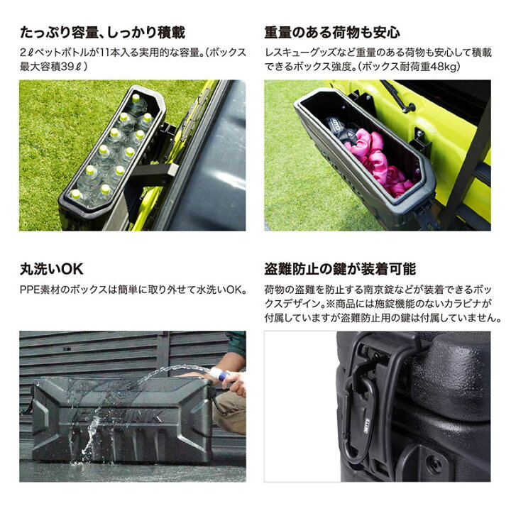 楽天市場】ジムニー リアゲートボックス JB64W CL-LINK(シーエルリンク 
