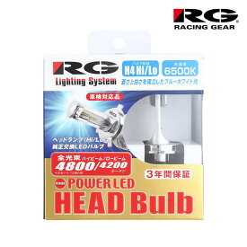 フリードスパイク LEDヘッドライト GB3 GB4 H22.7-H28.8 Hi/Low用 H4 6500K Hi 4800lm/Low 4200lm RACING GEAR(レーシングギア) RGH-P773