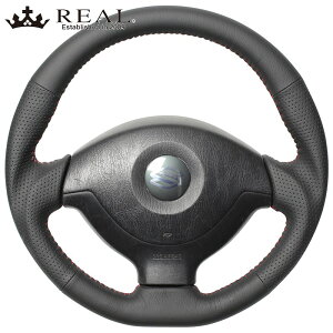 ジムニー ステアリング JB23W H16/10-H26/8 オールレザー REAL(レアル) JB-LPB-RD