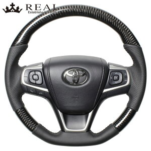 エスクァイア ステアリング 80系 H26/10- ブラックカーボン REAL(レアル) R80-BKC-BK