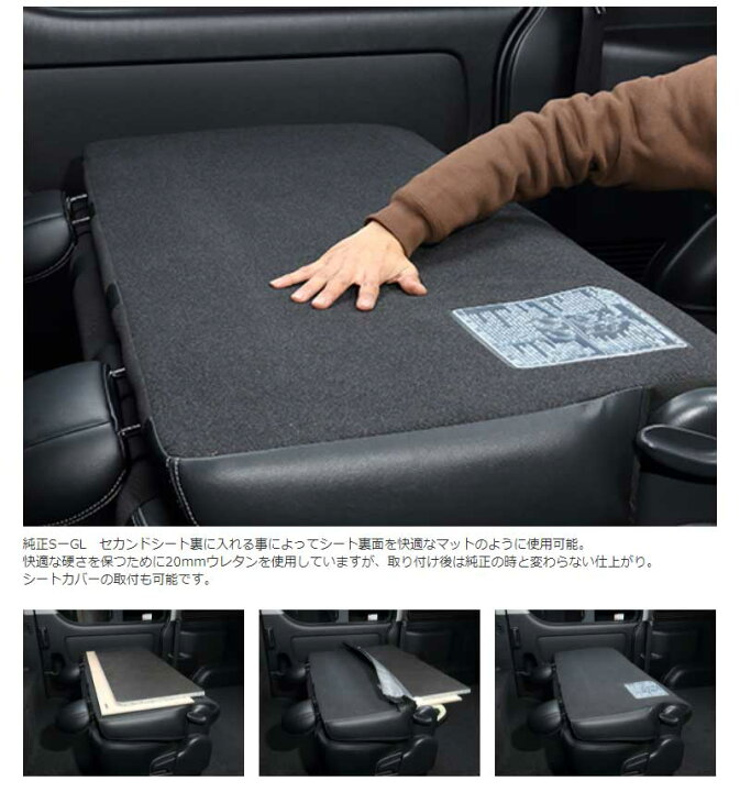 楽天市場】ハイエース バックパネル 200系 セカンドシートバックパネル 