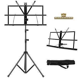 譜面台 楽譜スタンド 折りたたみ式 ポータブル キャリングバッグ付き