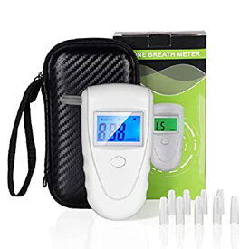 Ketosis 呼気式 検知器測定器、糖質制限 ダイエット、高精度センサ ケトン呼吸測定器 （マウスピース10個付き） (White)