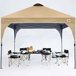 ABCCANOPY タープテント ワンタッチ 3段階調節 ベンチレーション 天井 2m/2.5m/3m アウトドア 簡単 大型 タープ テント キャスターバッグ付き 高耐水圧 遮熱日除け 付属品付き