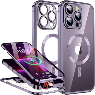 最大81％オフ！ iPhone13 Pro Max 用 ケース 「両面ケース＋マグセーフ対応」「一体型レンズ保護カバー」 ストラップホール付き スマホケース iphone13 Pro Max 用 カバー 全身バンパー保護ケース 電話機